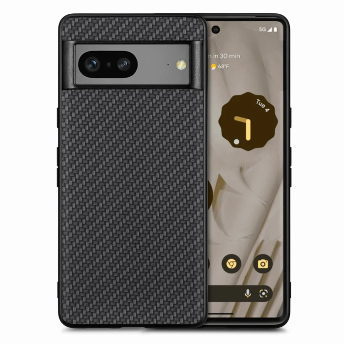 Taltech - Google Pixel 7A Mobilskal Texturerat - Svart
