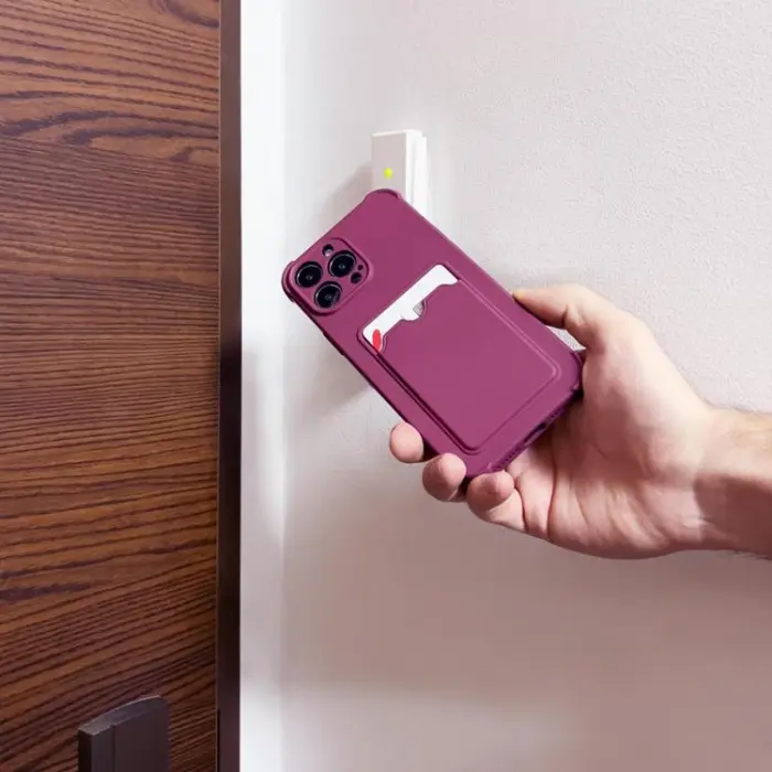 OEM - Armor Korthållare Skal iPhone 12 Pro Max - Raspberry