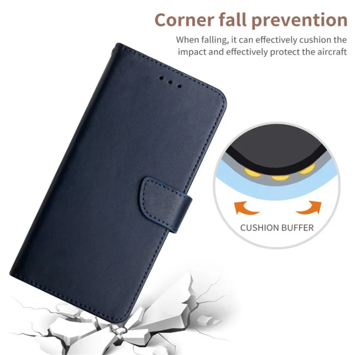 A-One Brand - Xiaomi 15 Ultra Plånboksfodral Nappa Texture Äkta Läder - Blå