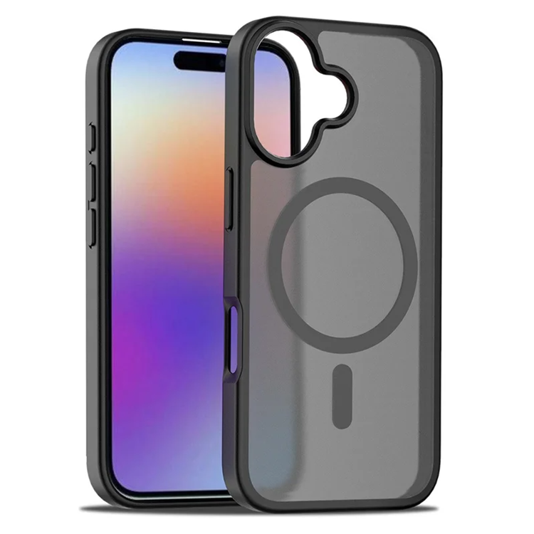 BOOM Mobilskal till iPhone 17 MagSafe TPU Ram Acrylic - Svart | 2353 | AlltMobil