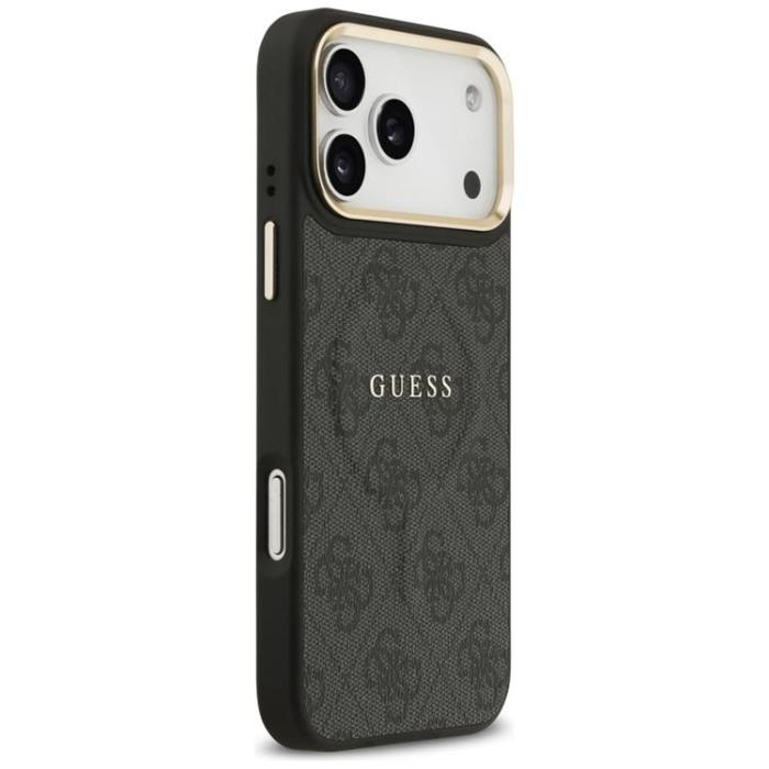 Guess - Guess iPhone 17 Pro Max Mobilskal MagSafe 4G PU Classic Logo - Svart