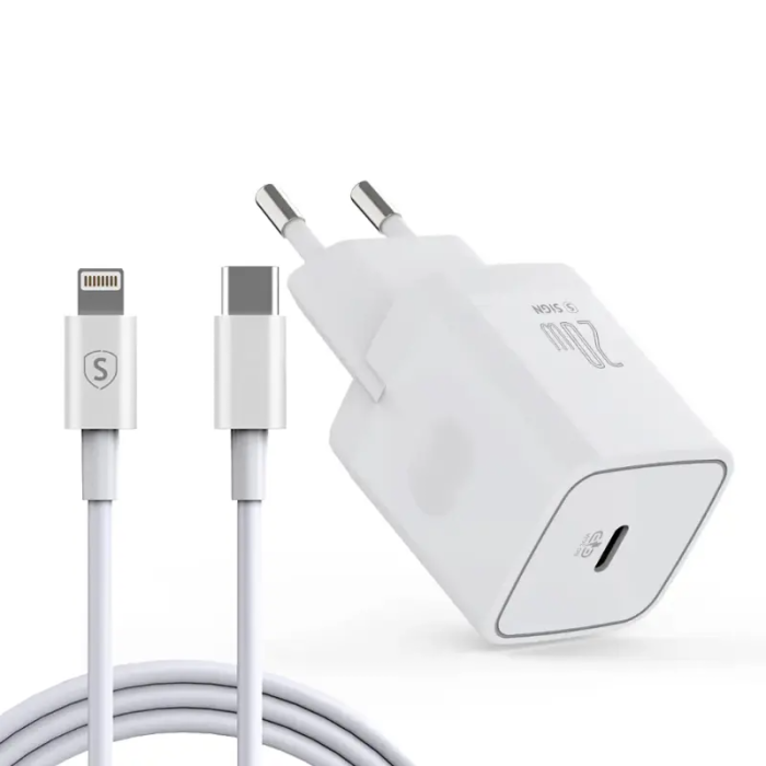 SiGN - SiGN iPhone 13 Laddare USB-C PD och USB-C till Lightning Kabel 1m