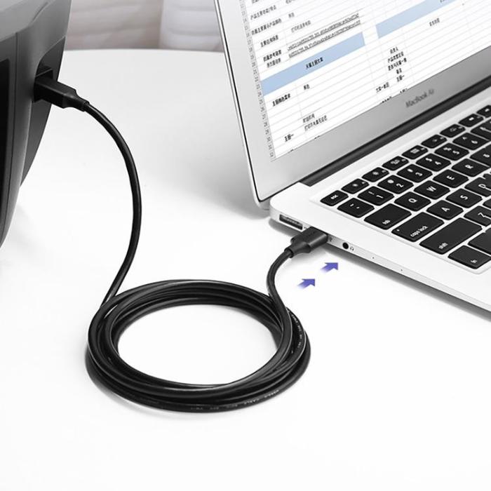 Ugreen - Ugreen Skrivare Kabel 1 m USB Type-B - Svart