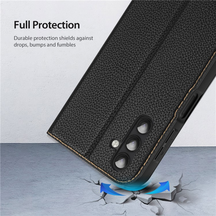 Dux Ducis - Dux Ducis Galaxy A34 5G Plånboksfodral Skin X2 - Svart