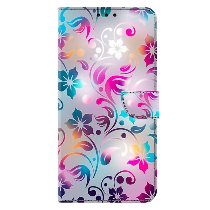 OEM - Craft Flowers Samsung Galaxy A57 Plånboksfodral Konstläder - Vit
