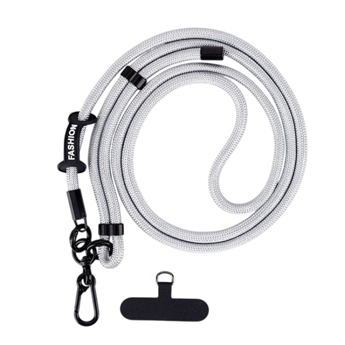 A-One Brand - Crossbody Mobilrem Lanyard Justerbar 7mm - Silver