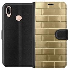 iSecrets - Pl&aring;nboksfodral till Huawei P20 lite med Gyllene Murstenar