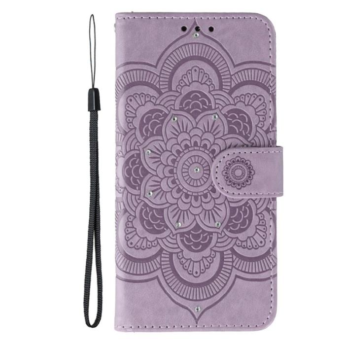 OEM - Samsung Galaxy A57 Plånboksfodral Konstläder Mandala - Lila