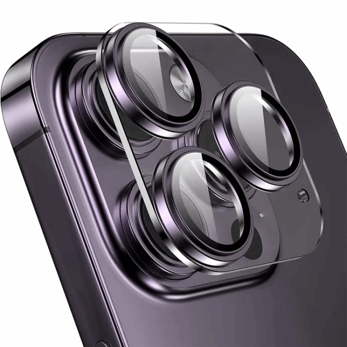 ENKAY - ENKAY iPhone 14 Pro Max/14 Pro Kameralinsskydd i Härdat glas