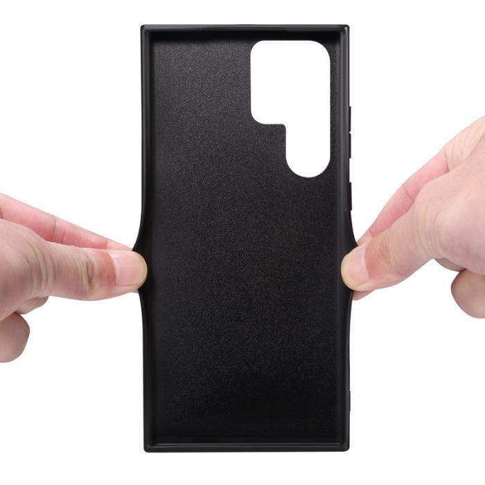 DENIOR - DENIOR Mobilskal till Samsung Galaxy S24 Ultra Läder + TPU - Blå