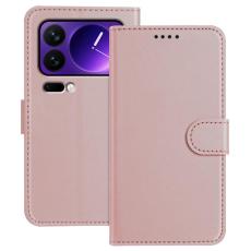 A-One Brand - Xiaomi 17 Pro Max Plånboksfodral Solid Color Anti Drop - Roséguld