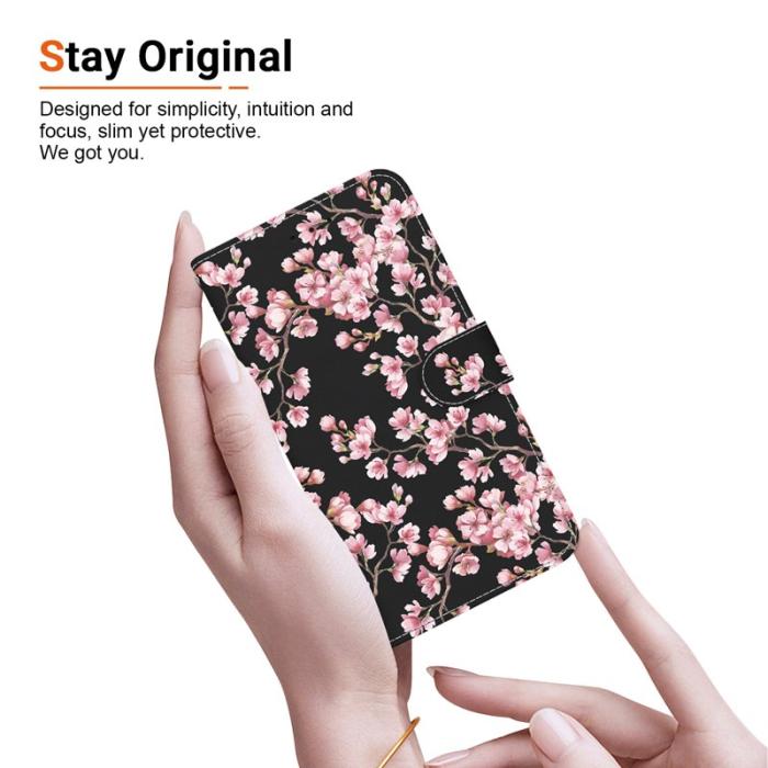OEM - Samsung Galaxy S26 / S26 Pro Plånboksfodral Anti-Drop Konstläder - Plommonblomma