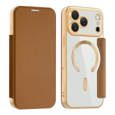 A-One Brand - iPhone 17 Pro Max Plånboksfodral MagSafe RFID - Brun