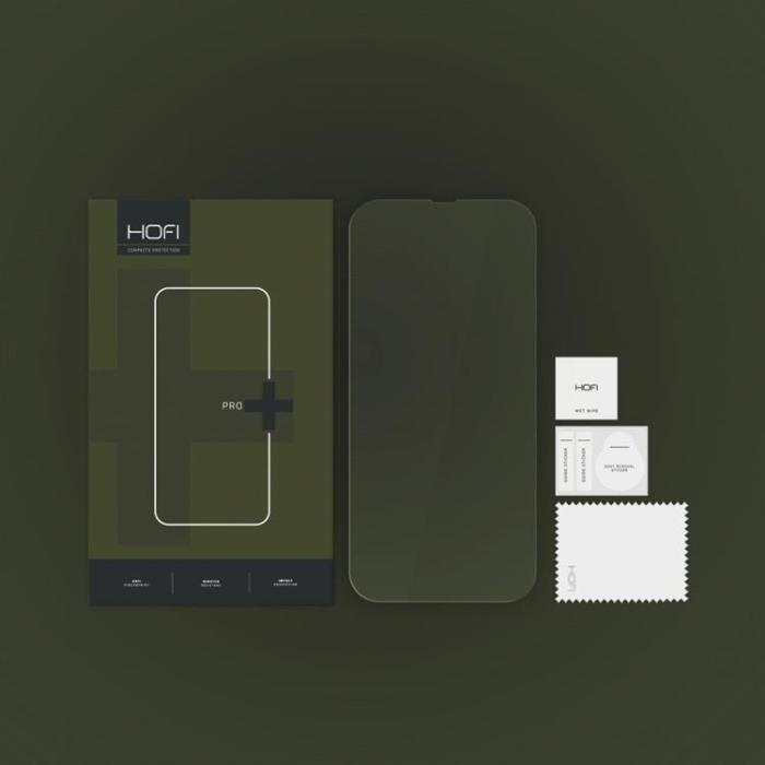 Hofi - Hofi iPhone 16E Härdat Glas Skärmskydd - Svart