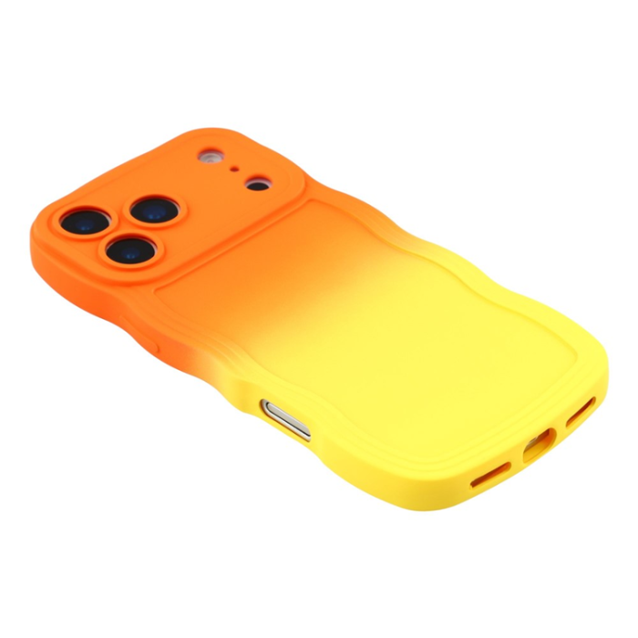 A-One Brand - iPhone 17 Pro Max Mobiskal Gradient Color TPU - Orange + Gul
