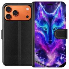 Gustaf - Pl&aring;nboksfodral till Apple Apple iPhone 17 Pro Max med Neon Varg