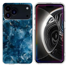 A-One Brand - iPhone 17 Pro Max Mobilskal Marble Pattern Printing Soft - Grå