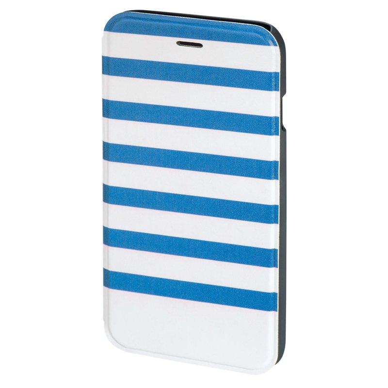 HAMA Mobilfodral Stripe Blå/Vit - iPhone 6/6S