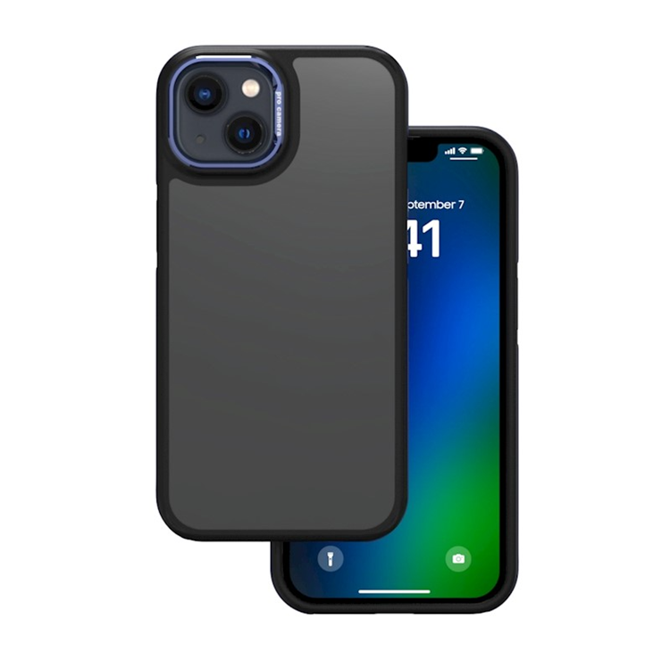 iPhone 16 Mobilskal Crystal Black - Blå | 2353 | AlltMobil