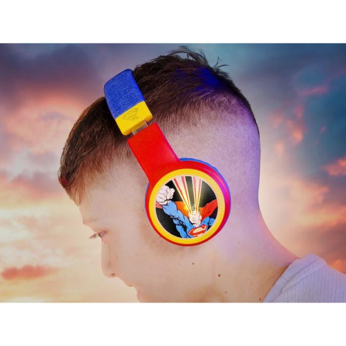 SUPERMAN - SUPERMAN Hörlur Trådlös LED On-Ear