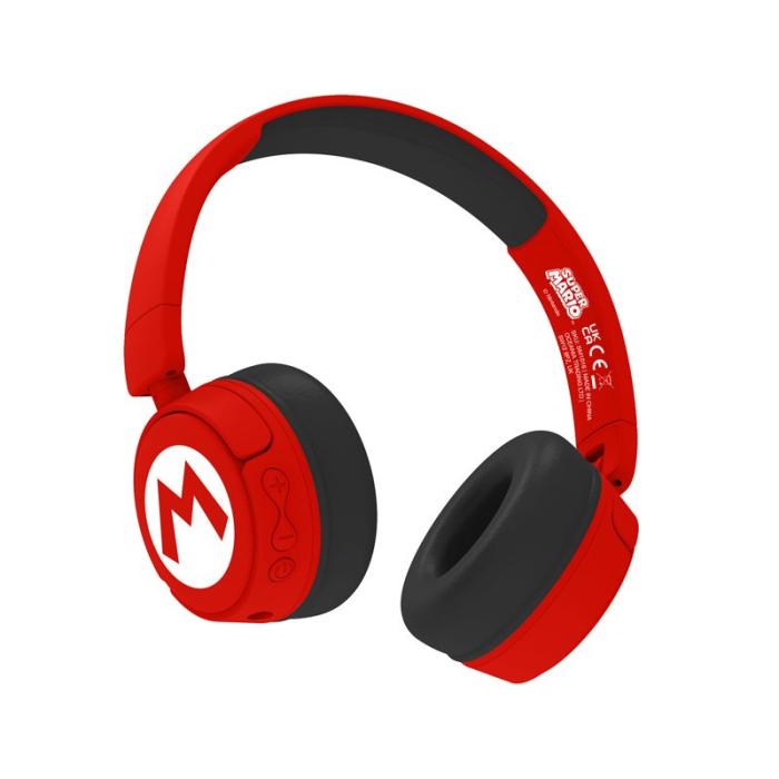 SUPERMARIO - SUPERMARIO Hörlur Super Mario On-Ear 85Db/95Db Sharing Aux Trådlös