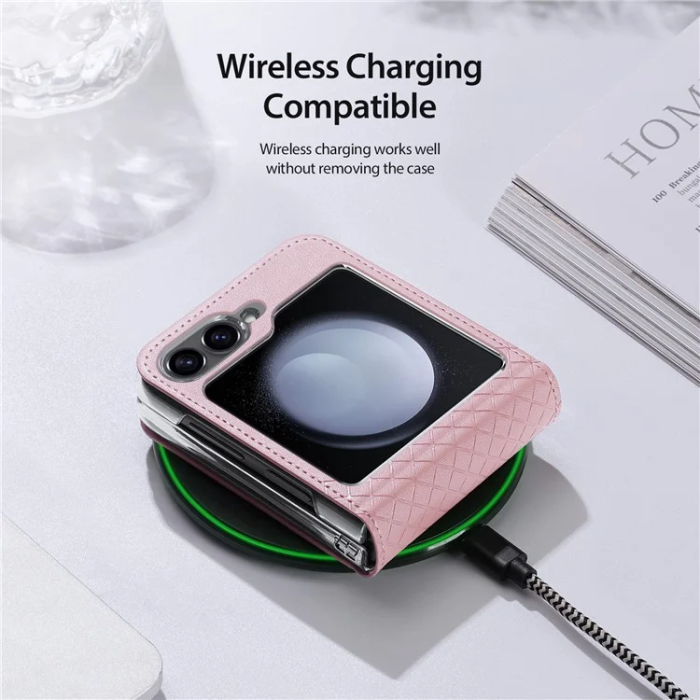 Dux Ducis - Dux Ducis Galaxy Z Flip 7 FE/Z Flip 6 Mobilskal Bril - Rosa