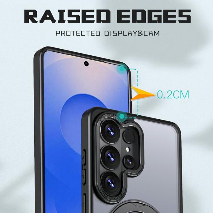 OEM - Mobilskal för Samsung Galaxy S26 Ultra Magnetiskt TPU + Kickstand - Svart