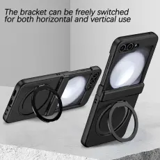 A-One Brand - Mobilskal till Galaxy Z Flip 7 Magsafe Spring Hinge - Svart