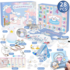 Adventskalender - Cinnamoroll Adventskalender 2025 – 28 Söta överraskningar för Barn