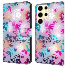 OEM - Craft Samsung Galaxy S26 Ultra Pl&aring;nboksfodral Konstl&auml;der Flip - Blommor