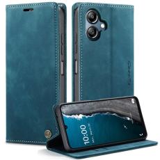 Caseme - CASEME 013 Series Konstl&auml;der Pl&aring;nboksfodral f&ouml;r Samsung Galaxy A06 4G - Bl&aring;