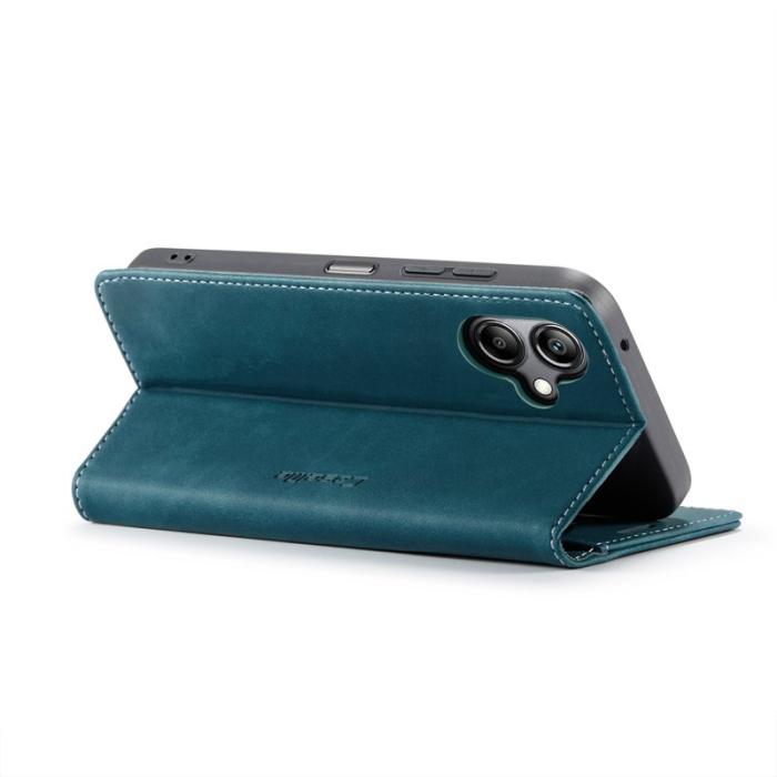 Caseme - CASEME 013 Series Konstläder Plånboksfodral för Samsung Galaxy A06 4G - Blå