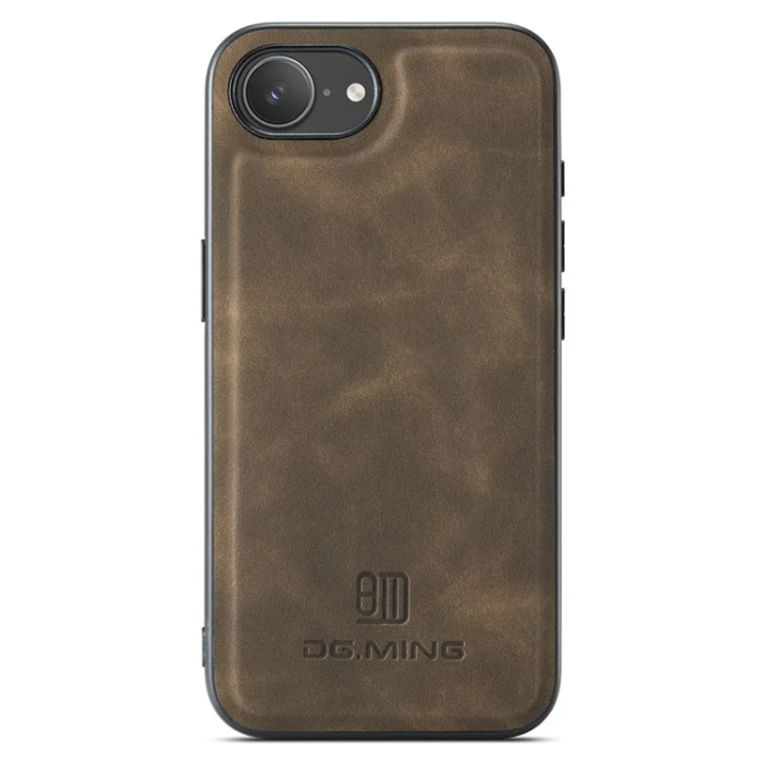 DG.MING - DG.MING iPhone 16e Mobilskal Hybrid Läder - Coffee