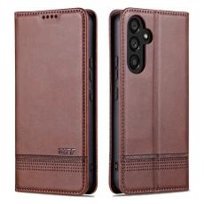 AZNS - AZNS Samsung Galaxy S23 FE Pl&aring;nboksfodral Flip Konstl&auml;der - Brun