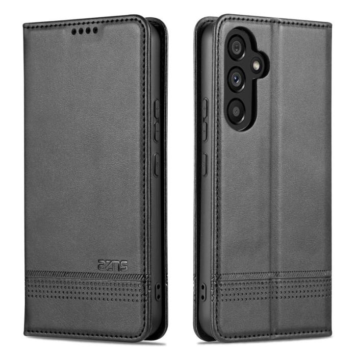 AZNS - AZNS Samsung Galaxy S23 FE Plånboksfodral Flip Konstläder - Svart