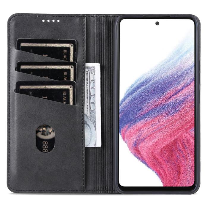 AZNS - AZNS Samsung Galaxy S23 FE Plånboksfodral Flip Konstläder - Svart