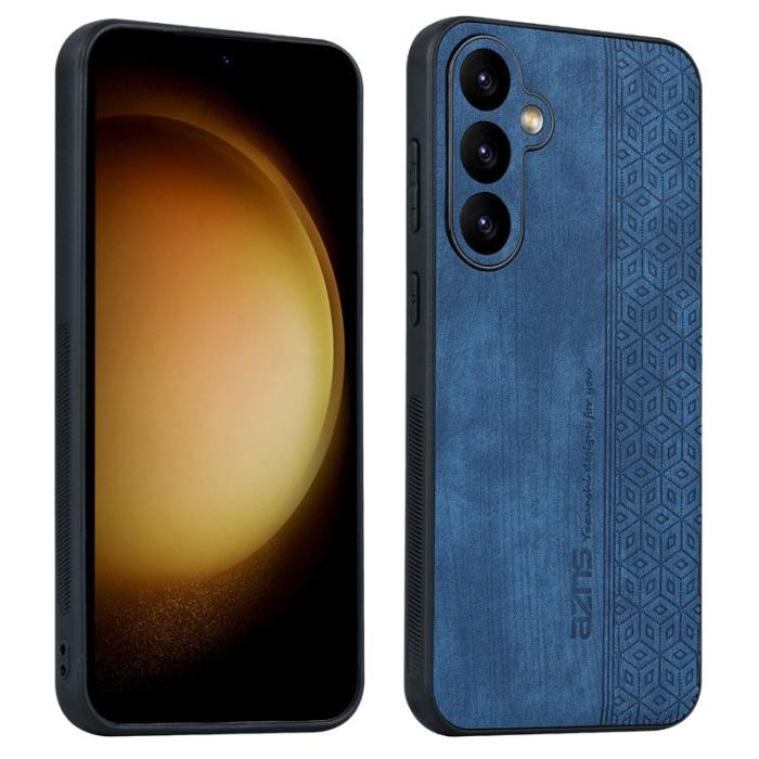 AZNS - AZNS Samsung Galaxy S23 FE Fodral KonstLäder - Blå