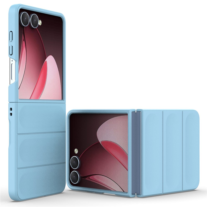 A-One Brand - Galaxy Z Flip 7 Mobilskal Anti-Drop TPU Rugged - Babyblå