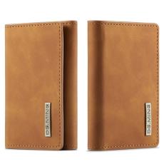 DG.MING - DG.MING M1 Series Tri-Fold Pl&aring;nbok i PU-l&auml;der - Brun