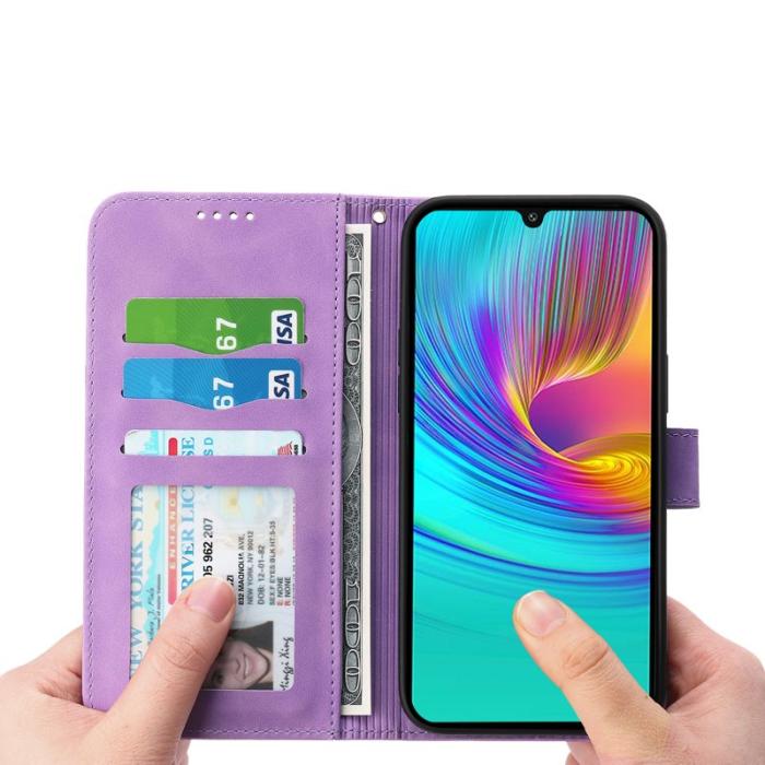 DIERFENG - DIERFENG DF-03 Plånboksfodral för Samsung Galaxy A16 5G - Konstläder - Lila