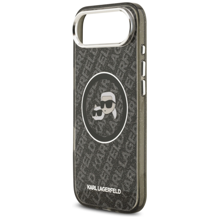 KARL LAGERFELD - Karl Lagerfeld iPhone Air Mobilskal Magsafe Glitter Karl Och Choupette Heads