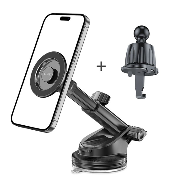 Tech-Protect Magsafe Bilhållare Till Ventgaller Och Instrumentbräda N58 - Svart | 264 | AlltMobil