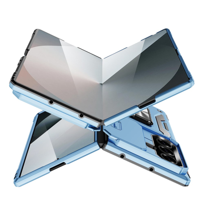 A-One Brand - Galaxy Z Fold7 5G Mobilskal Kickstand Slide - Babyblå