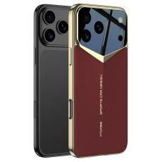 GKK - GKK iPhone 17 Pro Fodral KonstL&auml;der - Vinr&ouml;d