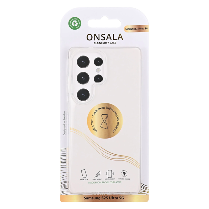 Onsala - Onsala Galaxy S25 Ultra Mobilskal TPU Återvunnen - Transparent