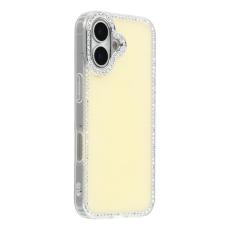 A-One Brand - iPhone 17 Mobilskal Rhinestone Edge - Glitter Ljusgul