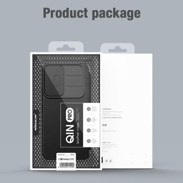 Nillkin - NILLKIN Qin Pro Series Mobilskal för Samsung Galaxy S23 - Blå