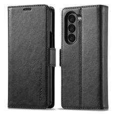 LC.imeeke - LC.IMEEKE Samsung Galaxy Z Fold6 Pl&aring;nboksfodral Konstl&auml;der - Svart