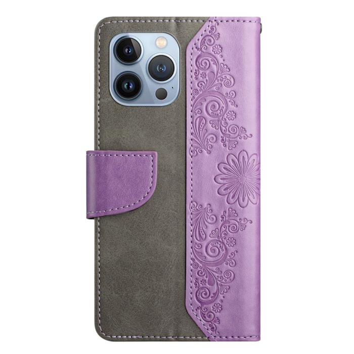 OEM - Fjärilar iPhone 13 Pro Max Plånboksfodral - Lila