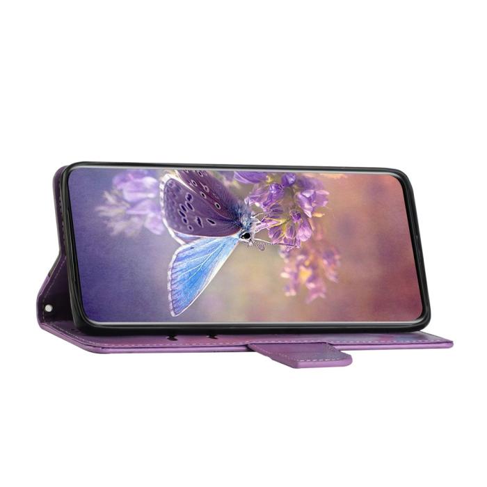 OEM - Fjärilar iPhone 13 Pro Max Plånboksfodral - Lila